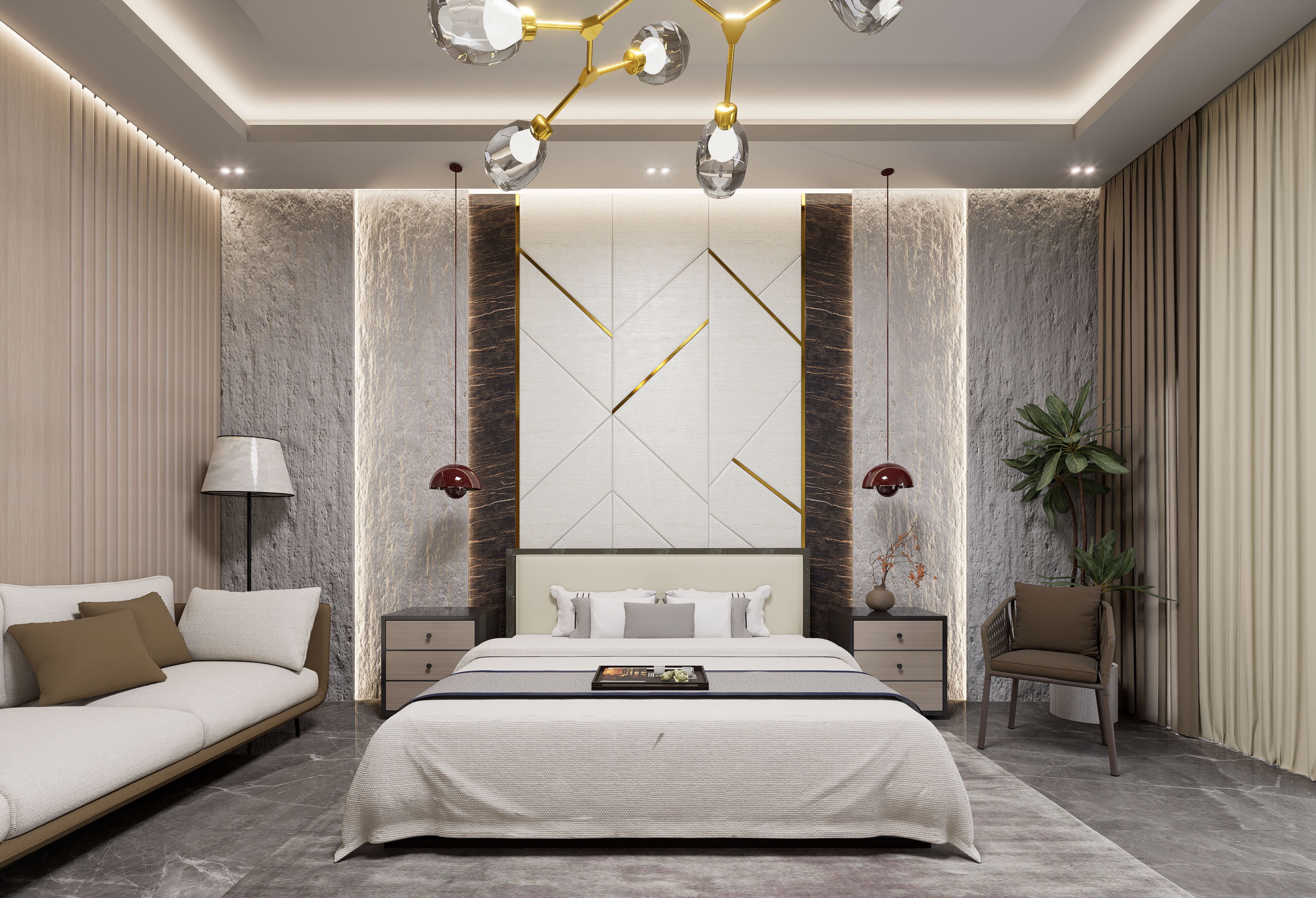 Bedroom project 1 by Nexus Interior Studio, Bengaluru